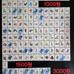 포켓몬 띠부씰 시즌1~시즌3 완성본 개별판매 띠부실