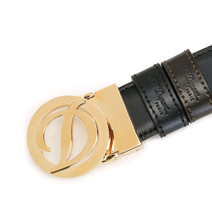 S.T.Dupont 남성용 골드 버클 가죽벨트 정품