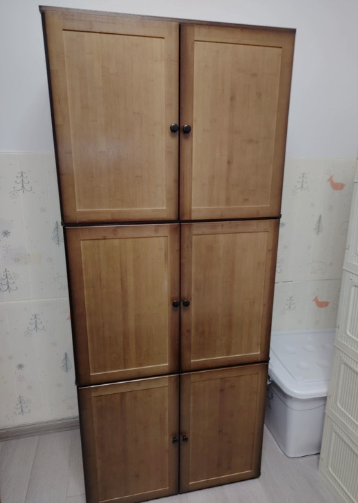 새상품 조립전 3단 수납장 이불장--1