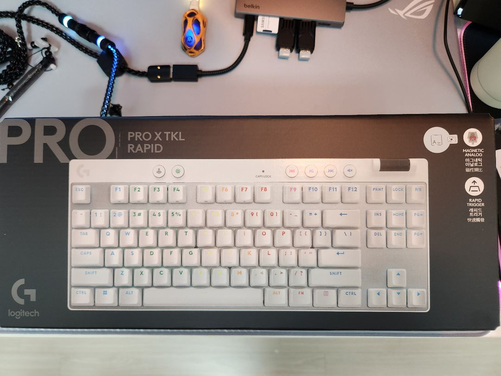 로지텍 G PRO x tkl rapid 키보드 판매--1