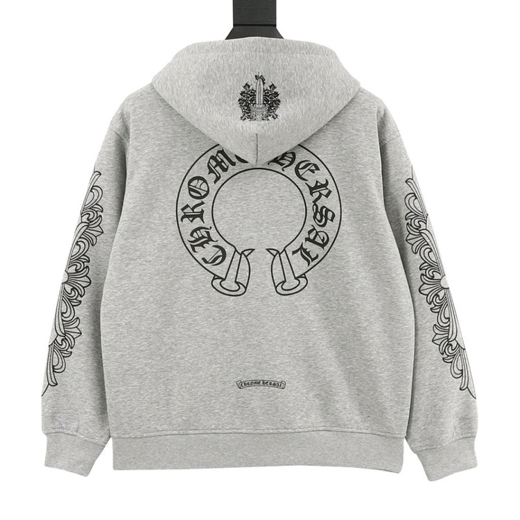 Chrome Hearts 말굽 프린트 남성 후드 스웨트셔츠 후드티 S--1