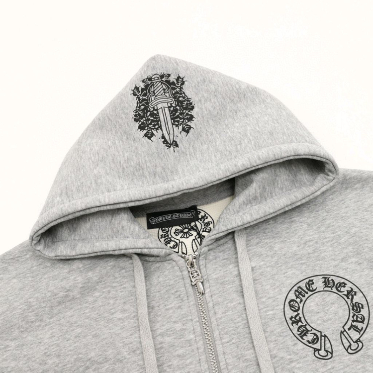 Chrome Hearts 말굽 프린트 남성 후드 스웨트셔츠 후드티 S--4