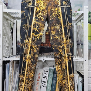 발망 여성 스키니진 바이크진 26 대나무 데님 청바지 WJ73 이미지