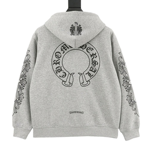 Chrome Hearts 말굽 프린트 남성 후드 스웨트셔츠 후드티 L