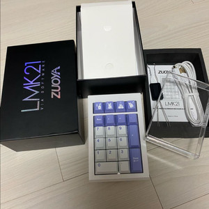 풀박스)LMK21 넘버패드+축+키캡+아크릴덮개
