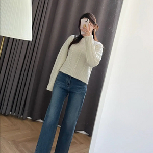 실리아 토다 일자핏 중청 데님 팬츠 청바지 M(안감기모) celia 이미지