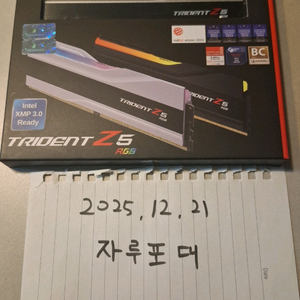 DDR5-8000 지스킬 Trident Z5 RGB 48GB(242) 고클럭