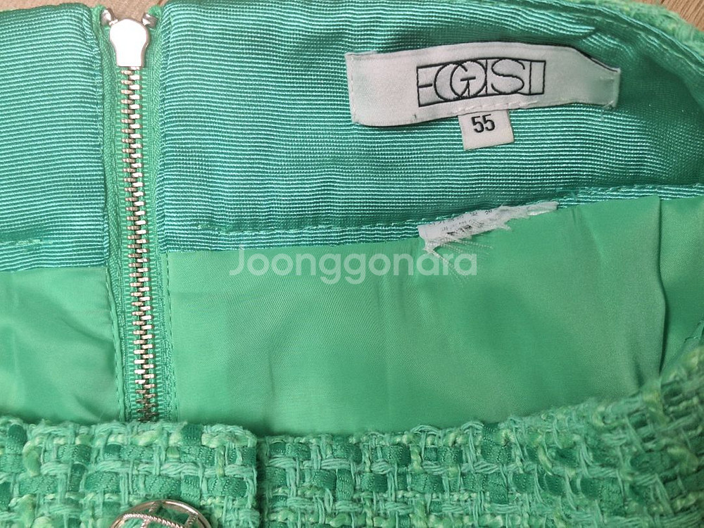 에고이스트 노카라 트위드 자켓 팬츠--4