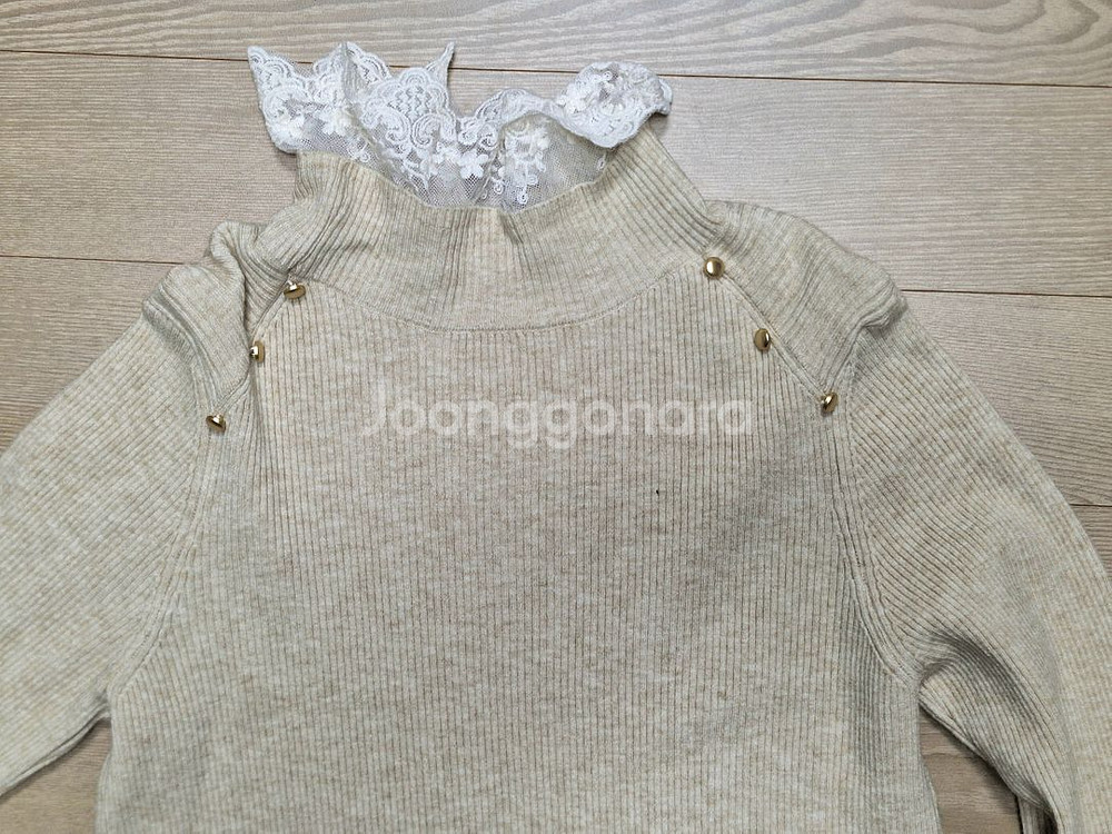 FOCUS 포커스 레이스 니트 프리사이즈--3