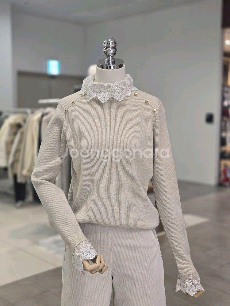 FOCUS 포커스 레이스 니트 프리사이즈--6