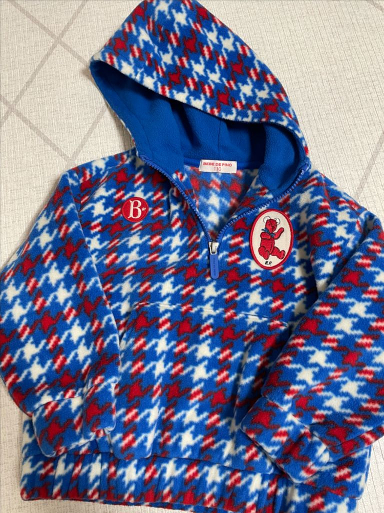 베베드피노 하운드투스체크플리스 110 상하세트--1