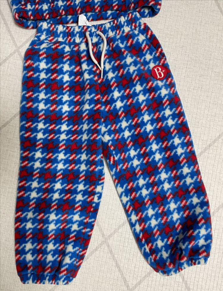 베베드피노 하운드투스체크플리스 110 상하세트--2