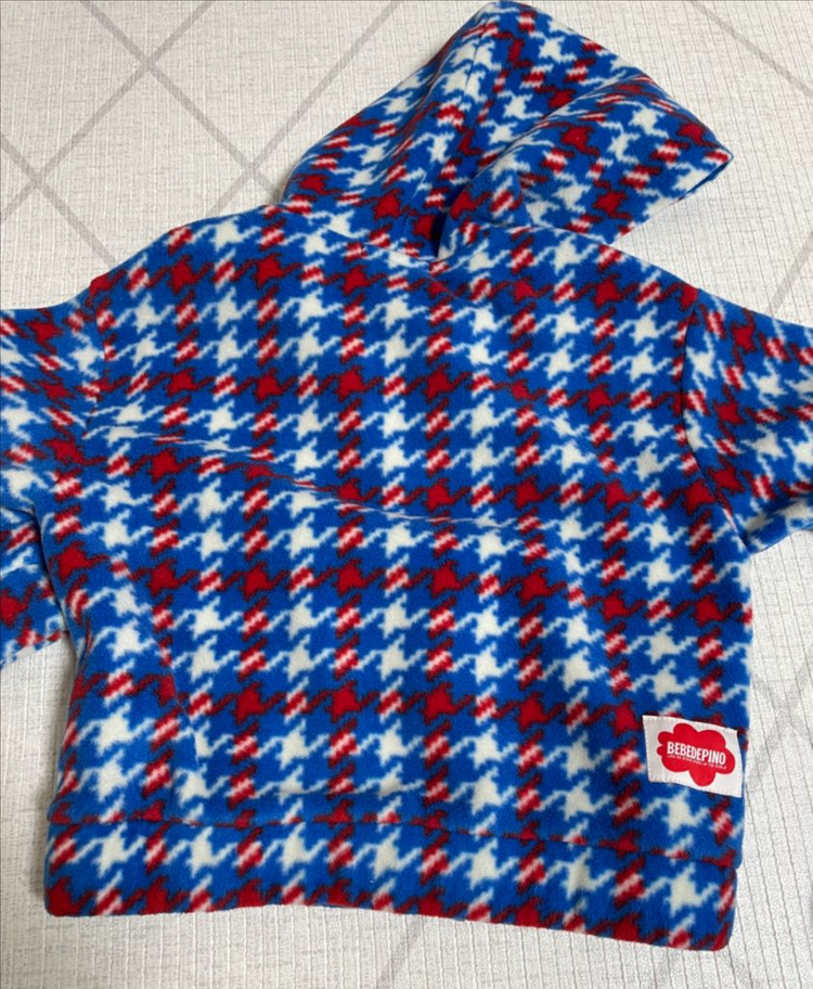 베베드피노 하운드투스체크플리스 110 상하세트--3