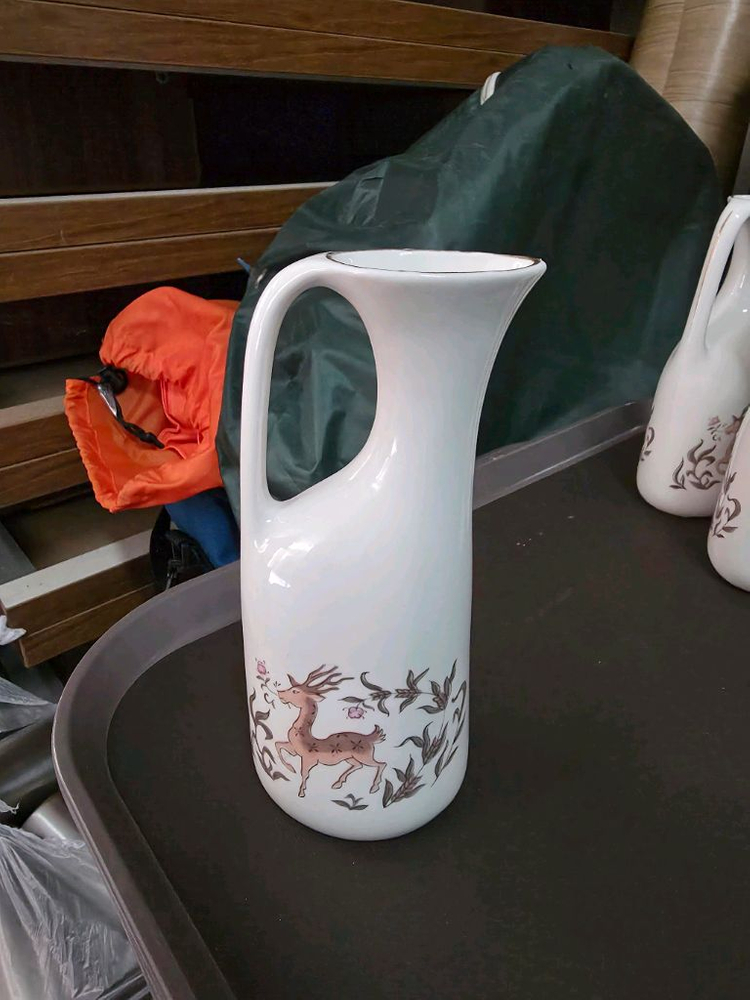 행남사 주병 사케병 사슴무늬 빈티지 골동품--1