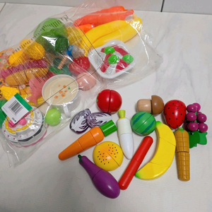 원목 과일 장난감 + 덤) 소꿉 놀이 음식들