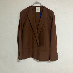 KUHO 구호 브라운 더블 버튼 자켓