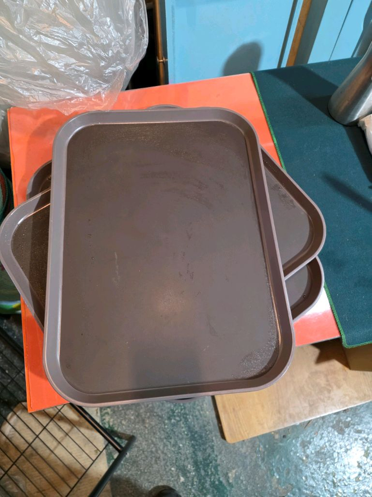 업소용 논슬립 미끄럼방지 쟁반 사각트레이--1