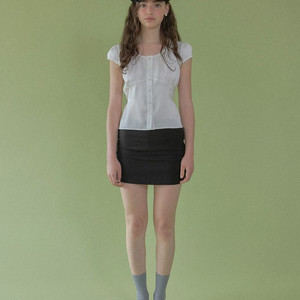 헤더먼트 soft gleam blouse 소프트 글램 블라우스 화이트