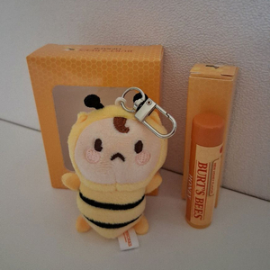 버츠비 립밤 토이웍스 키링 꿀벌 인형 세트