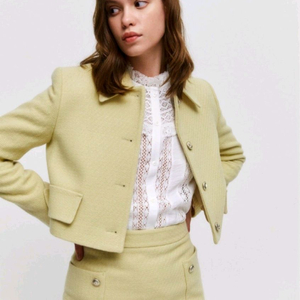 마쥬 자켓+스커트 셋업 (한섬 타임 마인 랑방 더캐시미어)