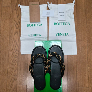 (정품) 보테가베네타 나파가죽 슬리퍼 38.5 (명품 샌들 여자 신발)