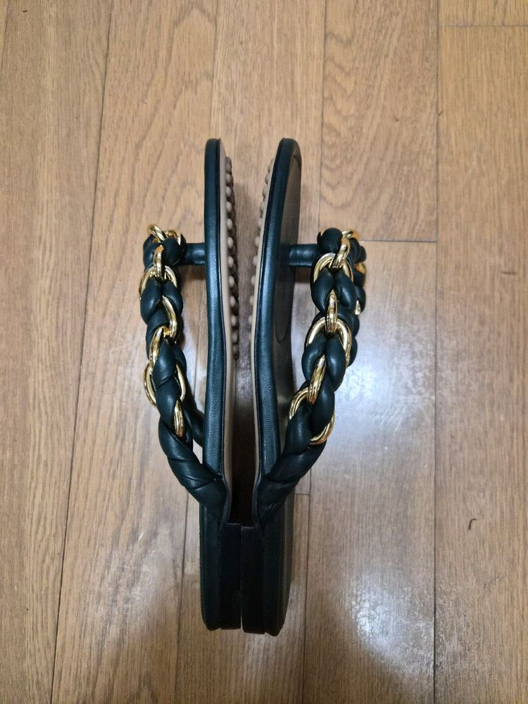 (정품) 보테가베네타 나파가죽 슬리퍼 38.5 (명품 샌들 여자 신발)--5