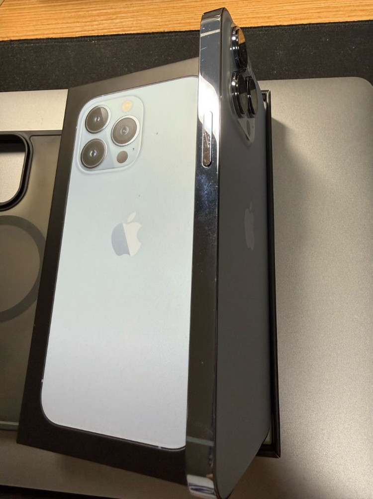 아이폰 13프로 256 시에라블루 풀박스--3