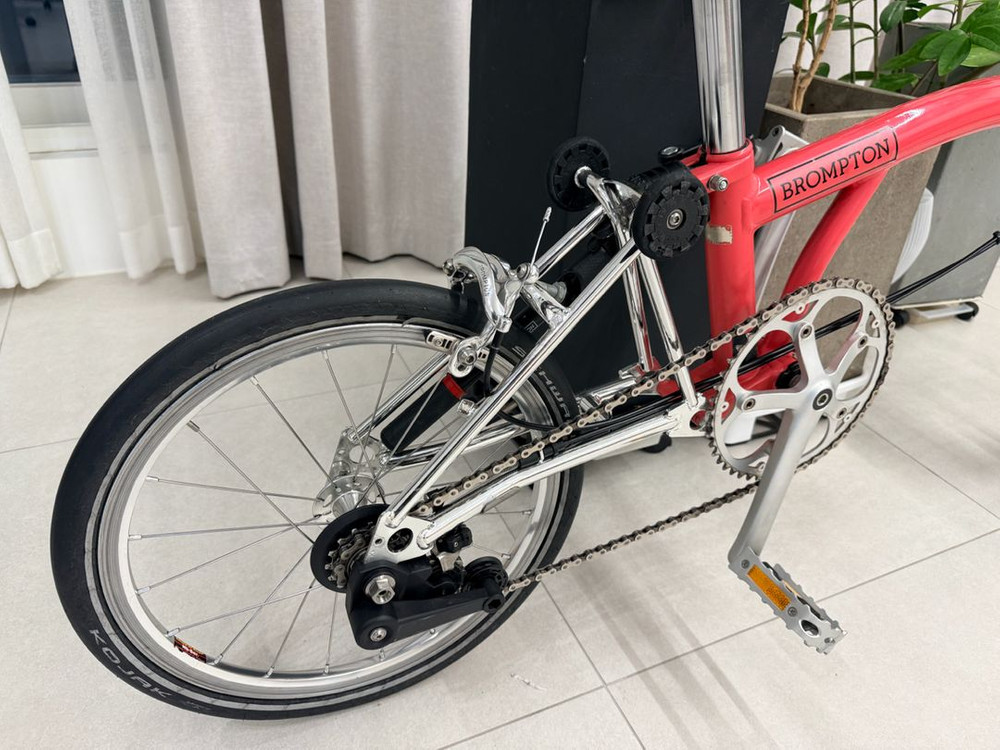 브롬톤 플라밍고 M바 크롬도금 판매--2