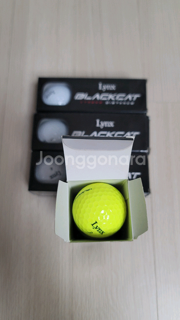 (새상품) Lynx 링스 블랙캣 골프공 화이트 9구 + 옐로우 3구--1