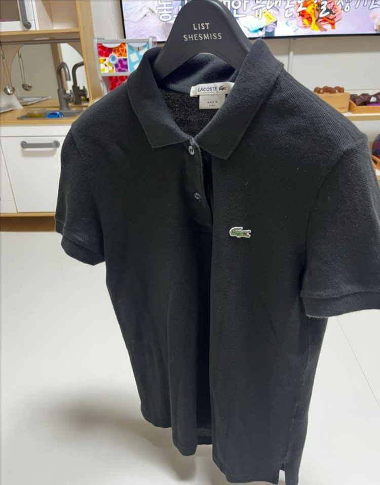 라코스테 반팔 피케티셔츠 34--1