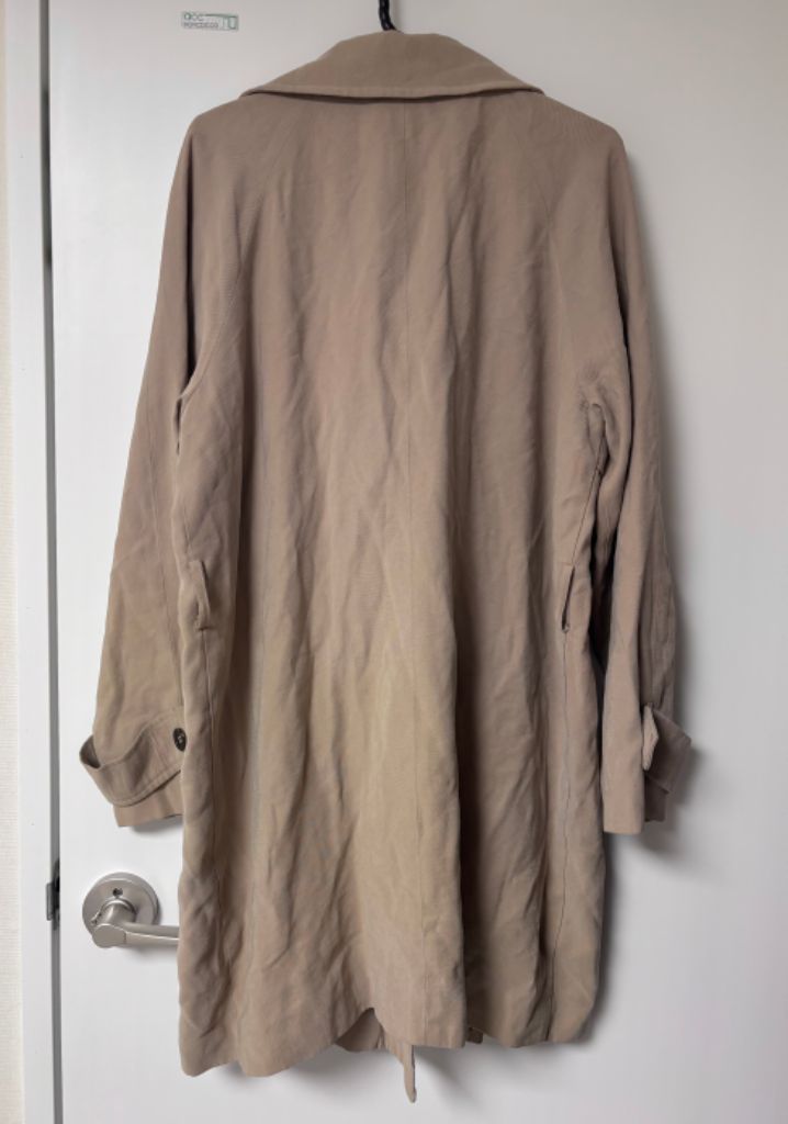 베이직 더블카라 벨트 트렌치코트 자켓 베이지--4