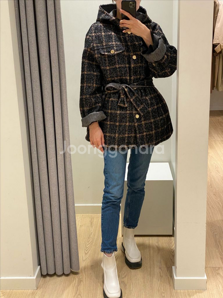 산드로 후드 코트--2