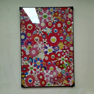 카이카이키키 무라카미다카시 그림액자 그림 액자 팝아트 명품그림 명품액자 럭셔리 인테리어소품 인테리어 거실 꽃 이미지
