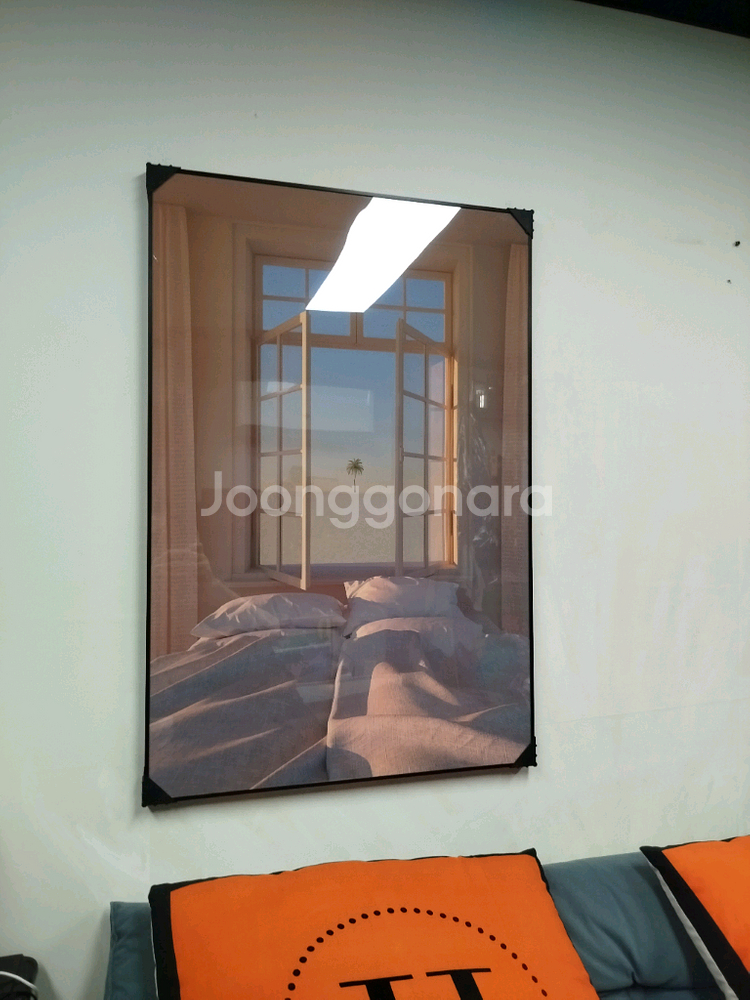 침실그림 침실액자 감성 창문 그림액자 그림 액자 팝아트 명품그림 명품액자 럭셔리 인테리어소품 인테리어 거실 꽃--1