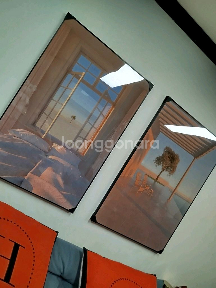 침실그림 침실액자 감성 창문 그림액자 그림 액자 팝아트 명품그림 명품액자 럭셔리 인테리어소품 인테리어 거실 꽃--4