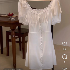 pings 핑스 화이트 벨벳 미니 원피스(연말파티룩,셀프웨딩,브라이덜샤워) 이미지