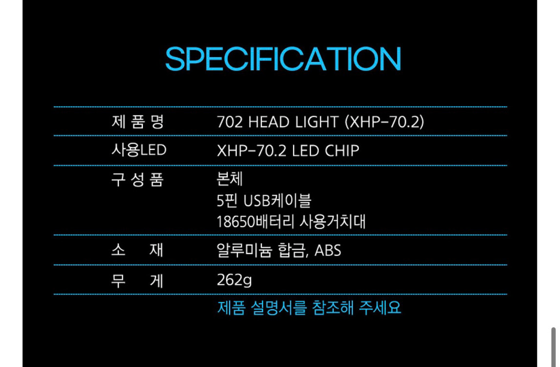 충전식 헤드랜턴 해루질 낚시 캠핑 충전기 2세트 이미지