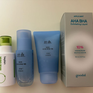 일괄)구달 애플민트 아하바하, 비플레인 녹두 세럼, 한율 쑥히알 라인