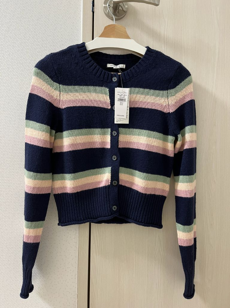 (새상품) 아메리칸이글 스트라이프 가디건 이미지