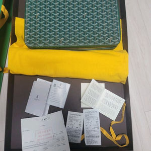 고야드 콤파뇽 서류가방 파우치 그린