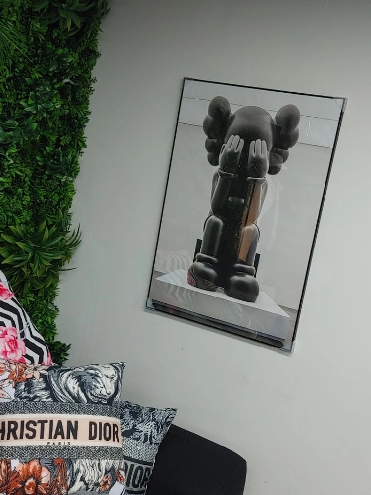 카우스 베어브릭 피큐어 대형 그림 액자 인테리어 소품 이미지