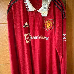 22-23 맨유 홈 긴팔 어센틱 유니폼 (6.마르티네즈 마킹) 해외 2XL 상태 최상 팝니다!! 이미지