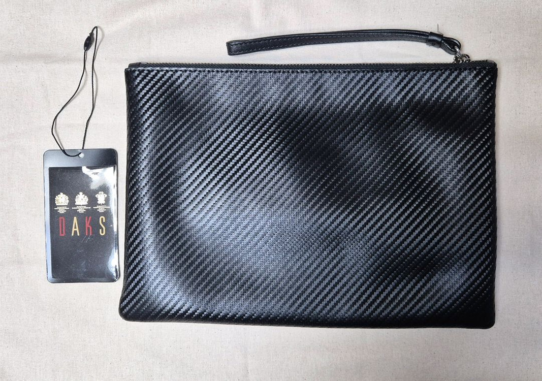 닥스 남성 블랙 클러치 백--1