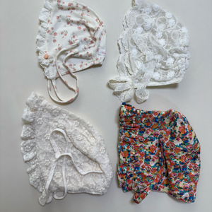 새상품) 아기 보넷 모자 4개 일괄 에뜨와 우프 oeuf 등 (재당근x)