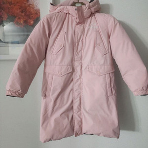 아이더 여아 패딩 140 한겨울 가능한 빵빵한 구스다운 패딩