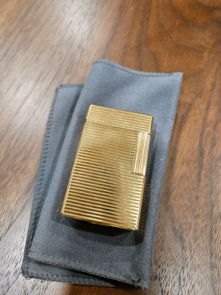 빈티지 듀퐁 라인1 금장 라이터 이미지