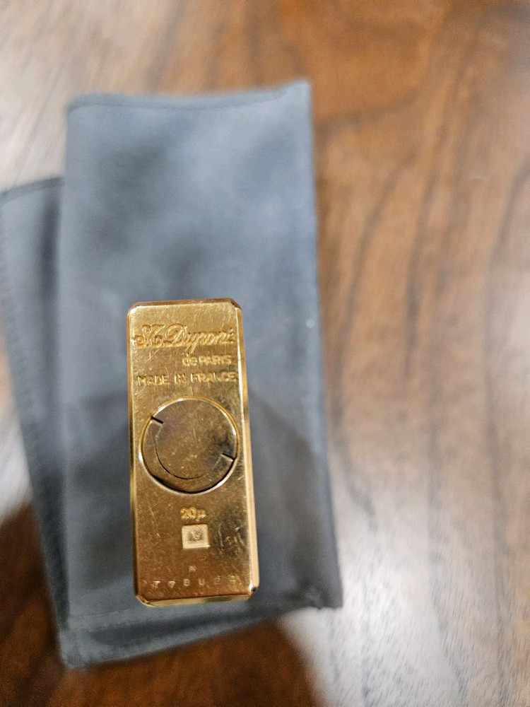 빈티지 듀퐁 라인1 금장 라이터 이미지