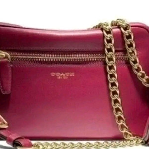 정품 코치 레거시 플라이트백 체인 크로스백