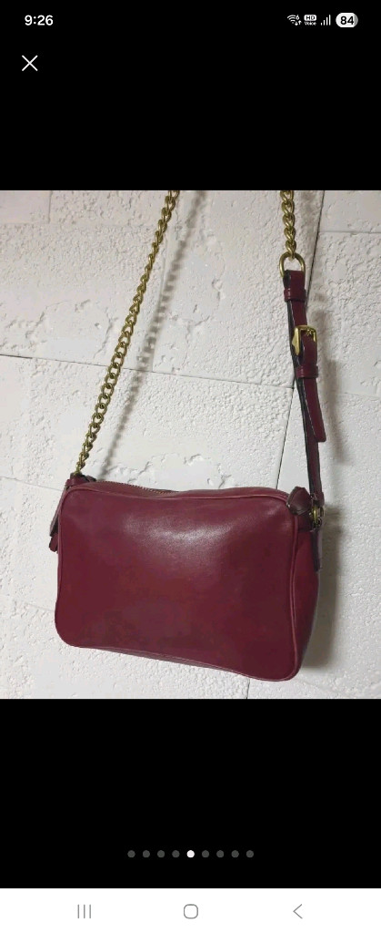 정품 코치 레거시 플라이트백 체인 크로스백--4