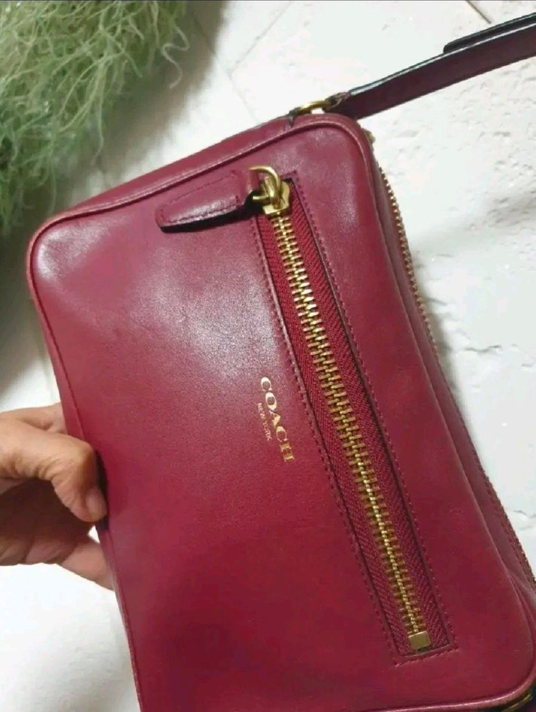 정품 코치 레거시 플라이트백 체인 크로스백--6